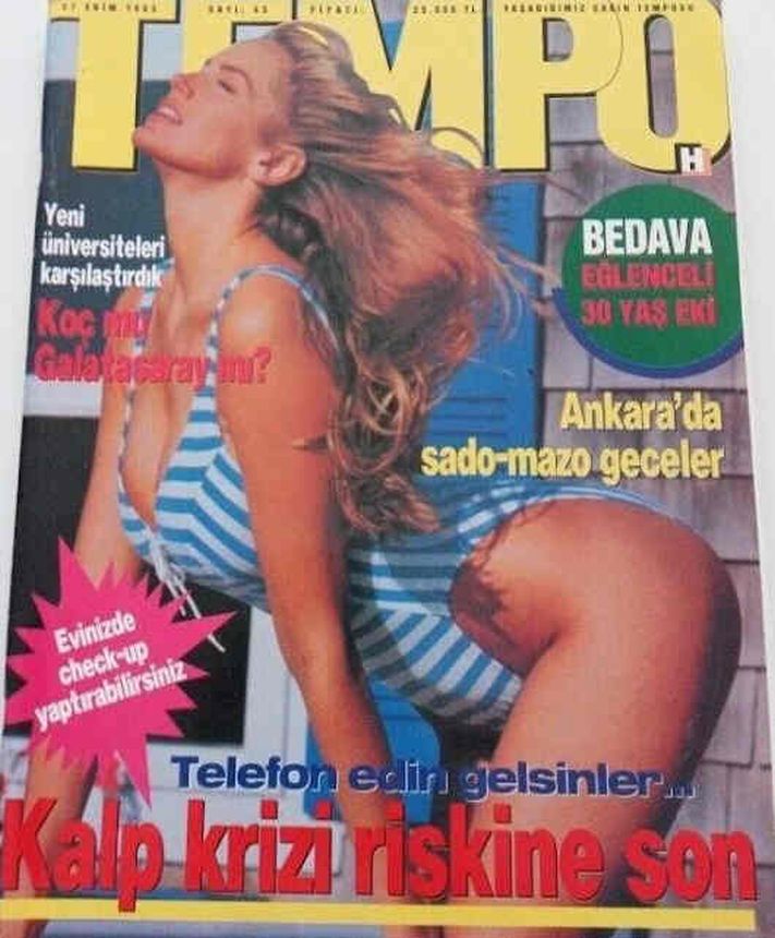 TEMPO TURKEY magazine side cover 27 October 1993