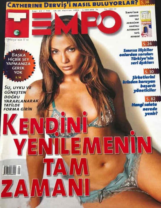 TEMPO TURKEY magazine side cover Issue 705 14 June 2001