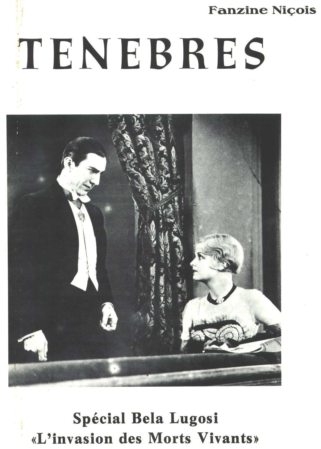 TENEBRES magazine side cover Issue 5  1981