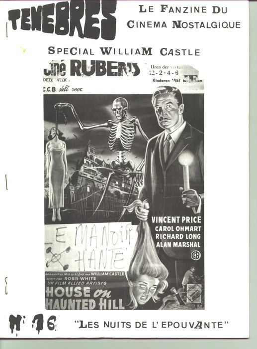 TENEBRES magazine side cover Issue 16  1986