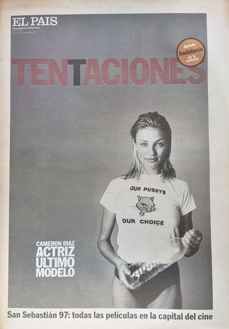EL PAIS DE LAS TENTACIONES magazine side cover Issue 204  September 1997