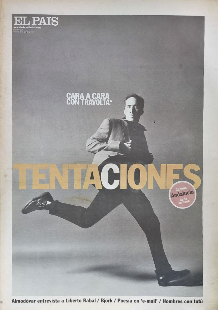 EL PAIS DE LAS TENTACIONES magazine side cover Issue 206  October 1997