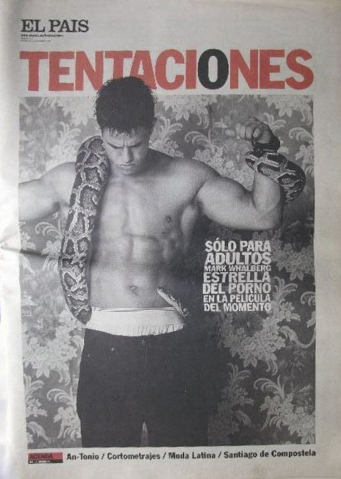 EL PAIS DE LAS TENTACIONES magazine side cover Issue 212  November 1997