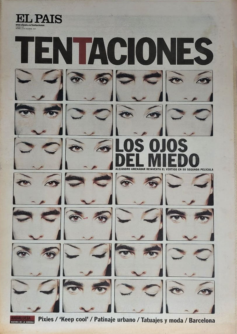 EL PAIS DE LAS TENTACIONES magazine side cover Issue 216  December 1997