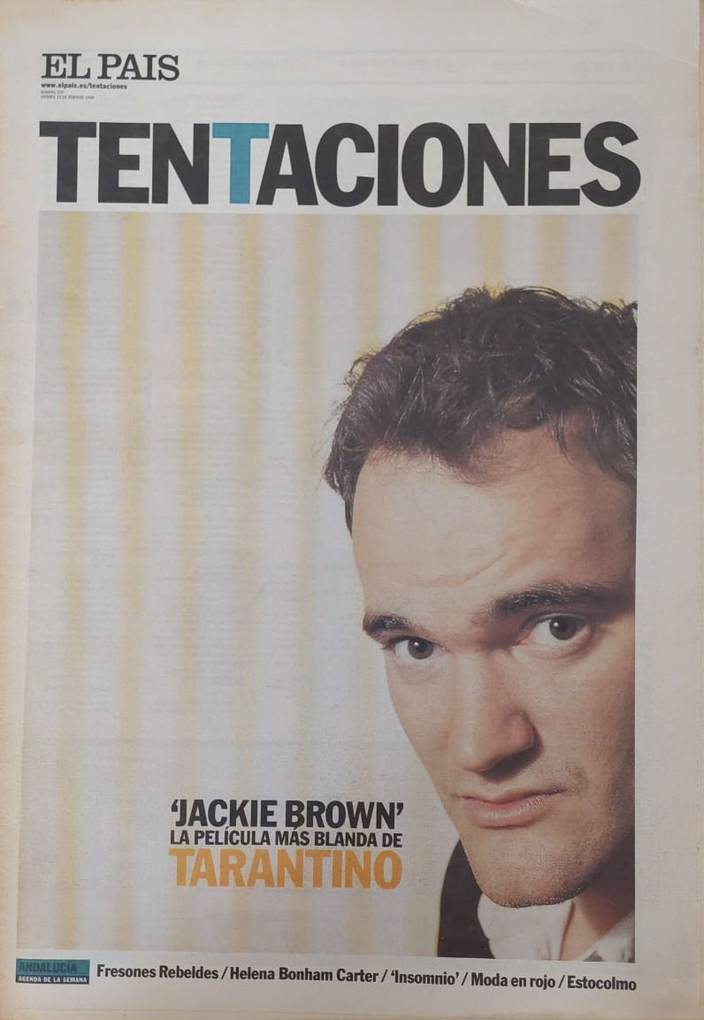 EL PAIS DE LAS TENTACIONES magazine side cover Issue 225  February 1998