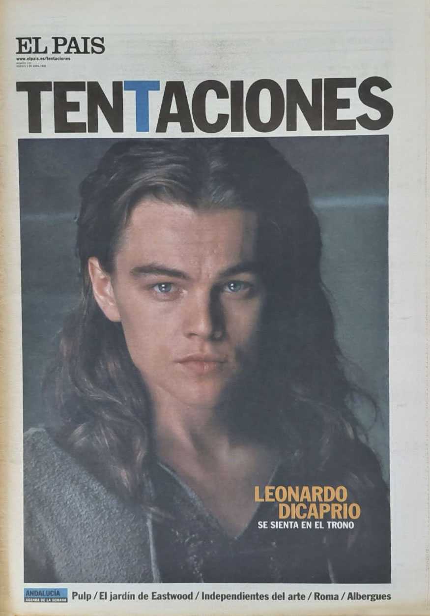 EL PAIS DE LAS TENTACIONES magazine side cover Issue 232  April 1998