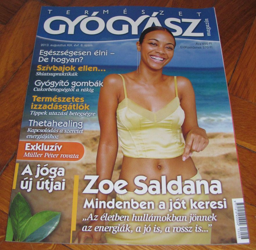 TERMESZET GYOGYASZ magazine side cover  August 2013