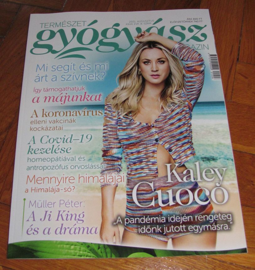 TERMESZET GYOGYASZ magazine side cover  August 2021