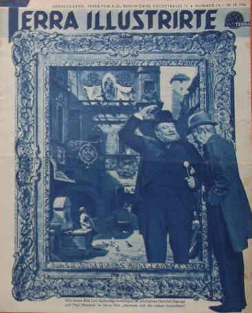TERRA ILLUSTRIERTE magazine side cover Issue 14 25 December 1934