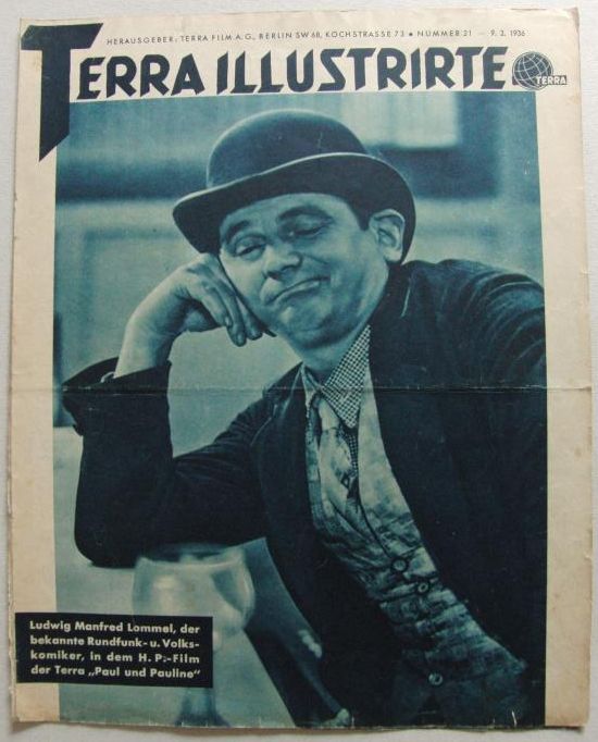 TERRA ILLUSTRIERTE magazine side cover Issue 21 9 February 1936