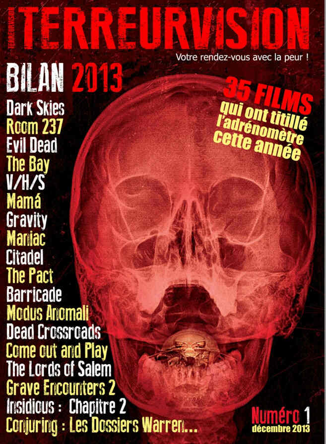 TERREURVISION magazine side cover Issue 1 December 2013