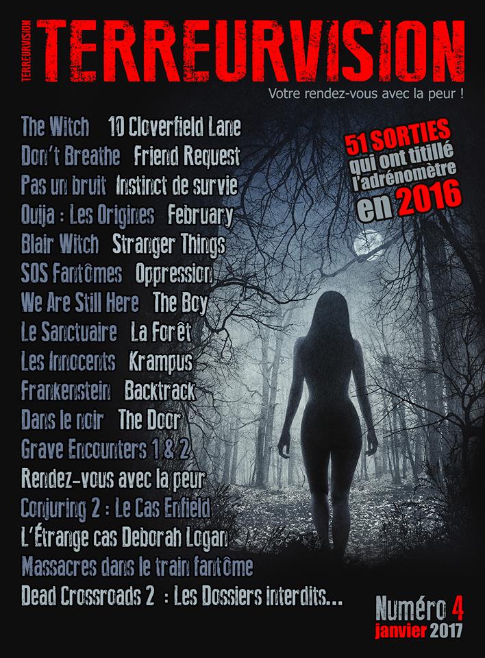 TERREURVISION magazine side cover Issue 4 January 2017