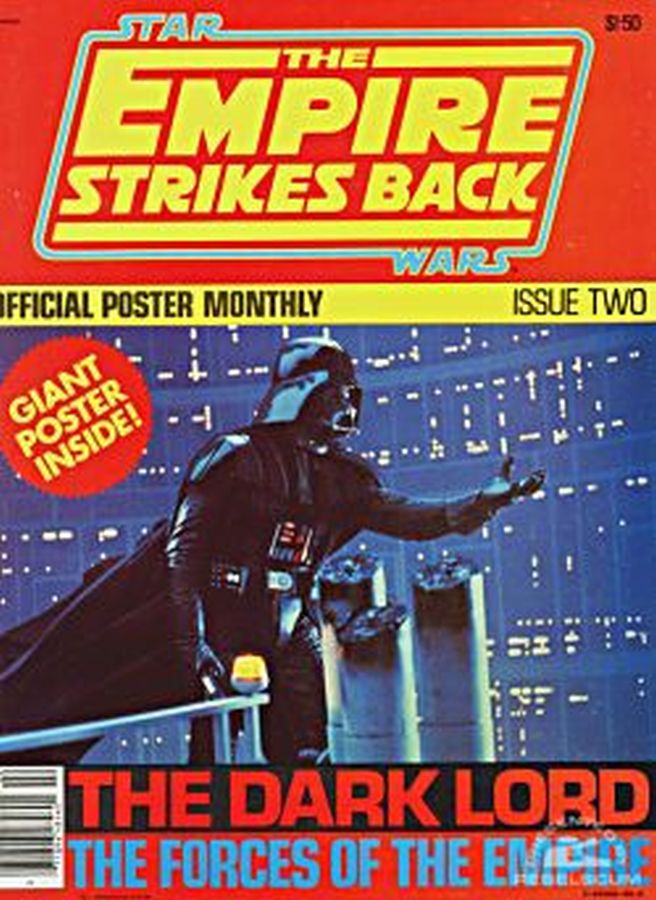 EMPIRE STRIKES BACK OFFICIAL POSTER MONTHLY magazine side cover Issue 2 June 1980