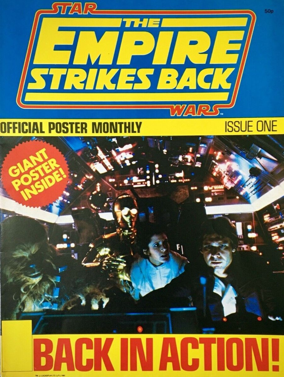 EMPIRE STRIKES BACK (UK) magazine side cover Issue 1   1981