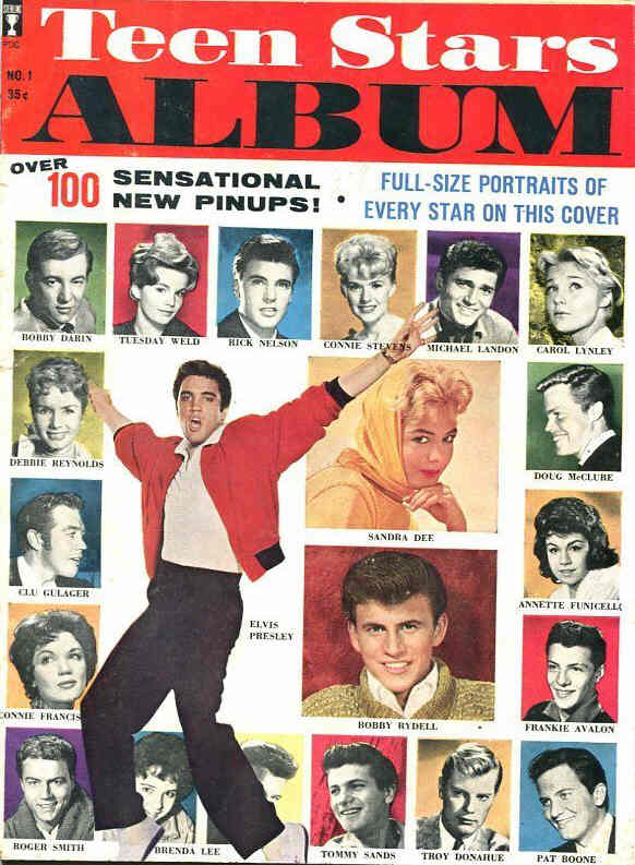 TEEN STARS ALBUM magazine side cover Issue 1  1961