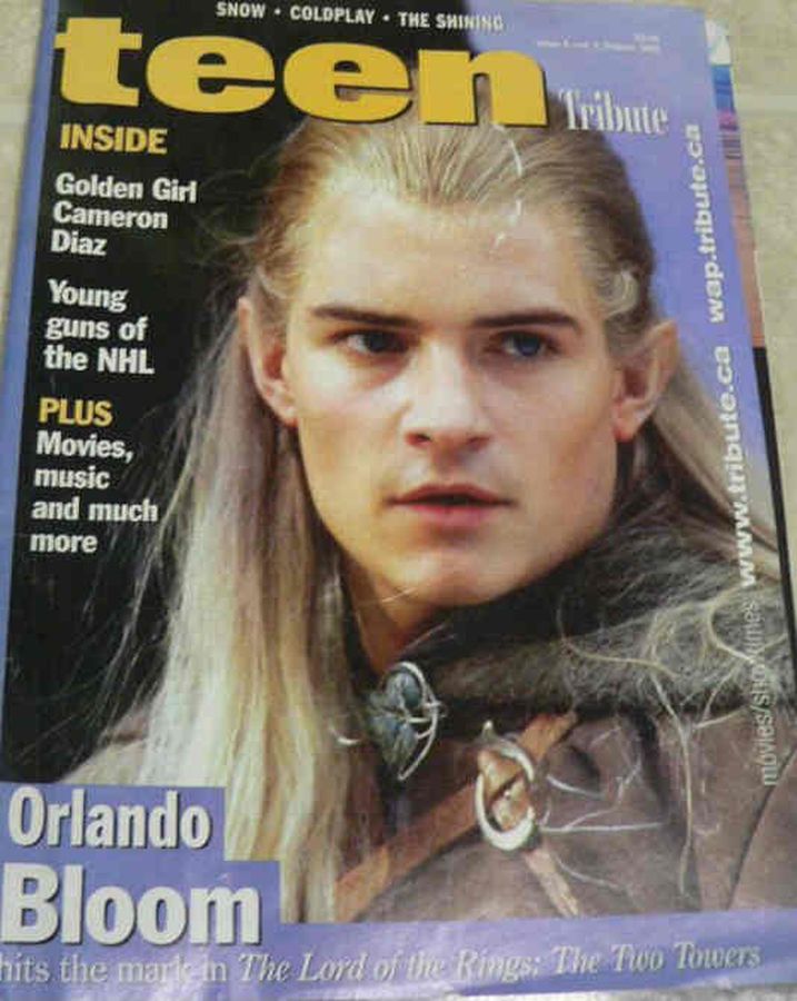 TEEN TRIBUTE magazine side cover Winter 2002