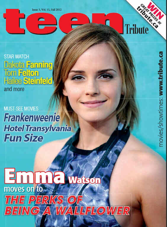 TEEN TRIBUTE magazine side cover Fall 2012