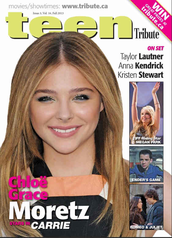 TEEN TRIBUTE magazine side cover Fall 2013