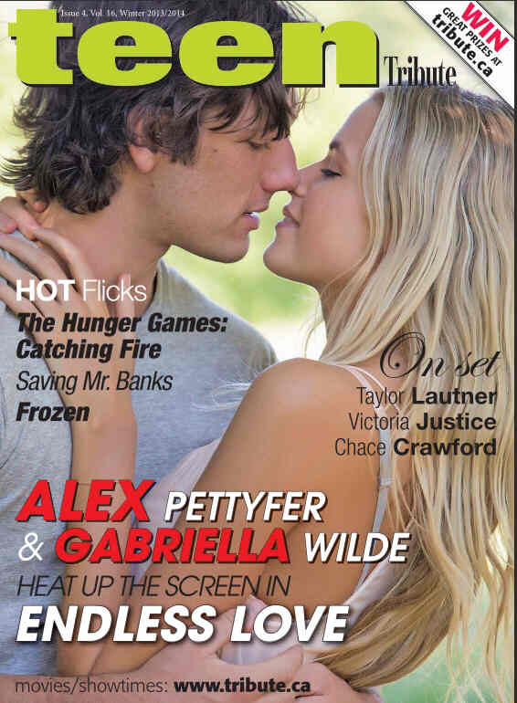 TEEN TRIBUTE magazine side cover Winter 2013