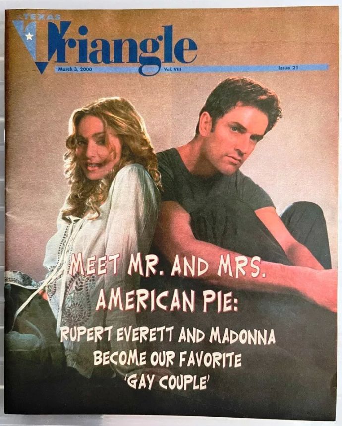 TEXAS TRIANGLE magazine side cover 3 March 2000