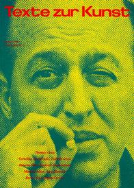 TEXTE ZUR KUNST magazine side cover Issue 01 September 1990
