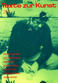 TEXTE ZUR KUNST magazine side cover Issue 05 March 1992