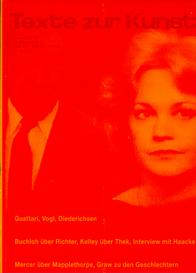TEXTE ZUR KUNST magazine side cover Issue 08 December 1992