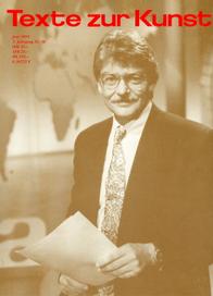 TEXTE ZUR KUNST magazine side cover Issue 10 June 1993
