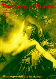 TEXTE ZUR KUNST magazine side cover Issue 14 June 1994