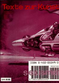 TEXTE ZUR KUNST magazine side cover Issue 15 September 1994