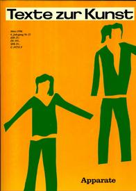 TEXTE ZUR KUNST magazine side cover Issue 21 March 1996