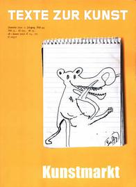 TEXTE ZUR KUNST magazine side cover Issue 44 December 2001