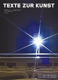 TEXTE ZUR KUNST magazine side cover Issue 47 September 2002