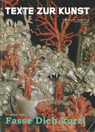 TEXTE ZUR KUNST magazine side cover Issue 48 December 2002