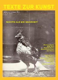 TEXTE ZUR KUNST magazine side cover Issue 51 September 2003