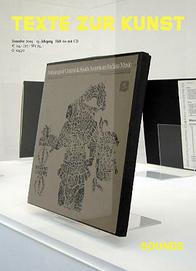TEXTE ZUR KUNST magazine side cover Issue 60 December 2005