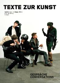 TEXTE ZUR KUNST magazine side cover Issue 67 September 2007