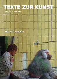 TEXTE ZUR KUNST magazine side cover Issue 71 September 2008