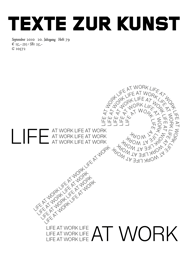 TEXTE ZUR KUNST magazine side cover Issue 79 September 2010