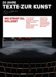 TEXTE ZUR KUNST magazine side cover Issue 81 March 2011