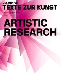 TEXTE ZUR KUNST magazine side cover Issue 82 June 2011