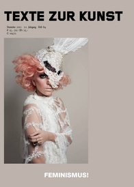 TEXTE ZUR KUNST magazine side cover Issue 84 December 2011