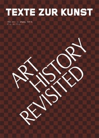 TEXTE ZUR KUNST magazine side cover Issue 85 March 2012