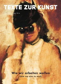 TEXTE ZUR KUNST magazine side cover Issue 90 June 2013
