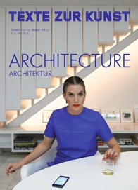 TEXTE ZUR KUNST magazine side cover Issue 92 December 2013