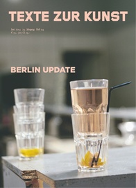 TEXTE ZUR KUNST magazine side cover Issue 94 May 2014
