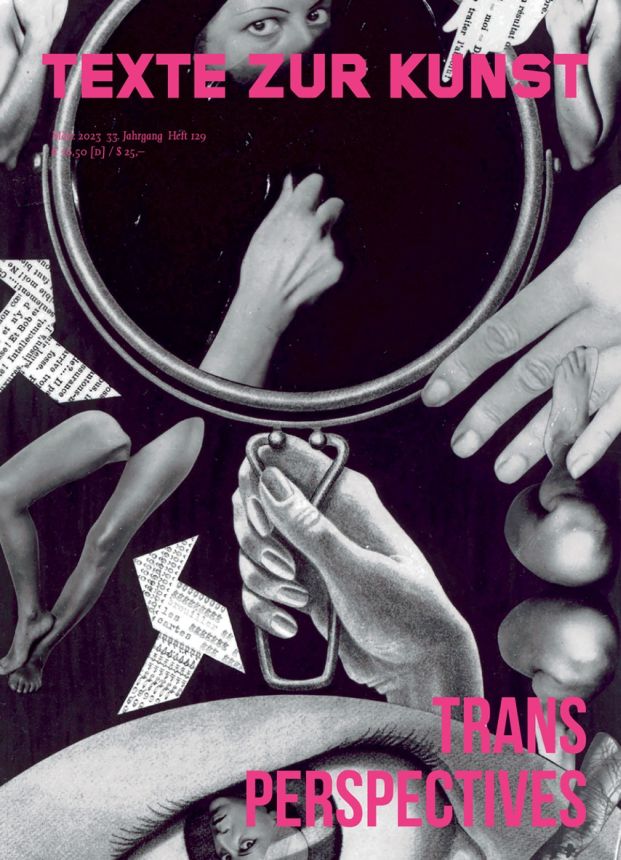 TEXTE ZUR KUNST magazine side cover Issue 129  March 2023