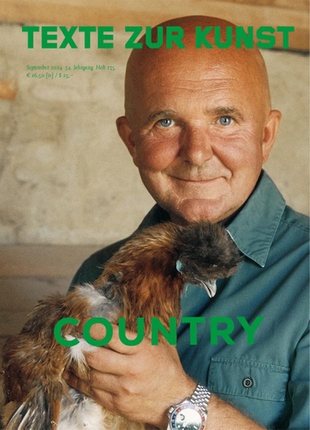 TEXTE ZUR KUNST magazine side cover Issue 135  September 2024