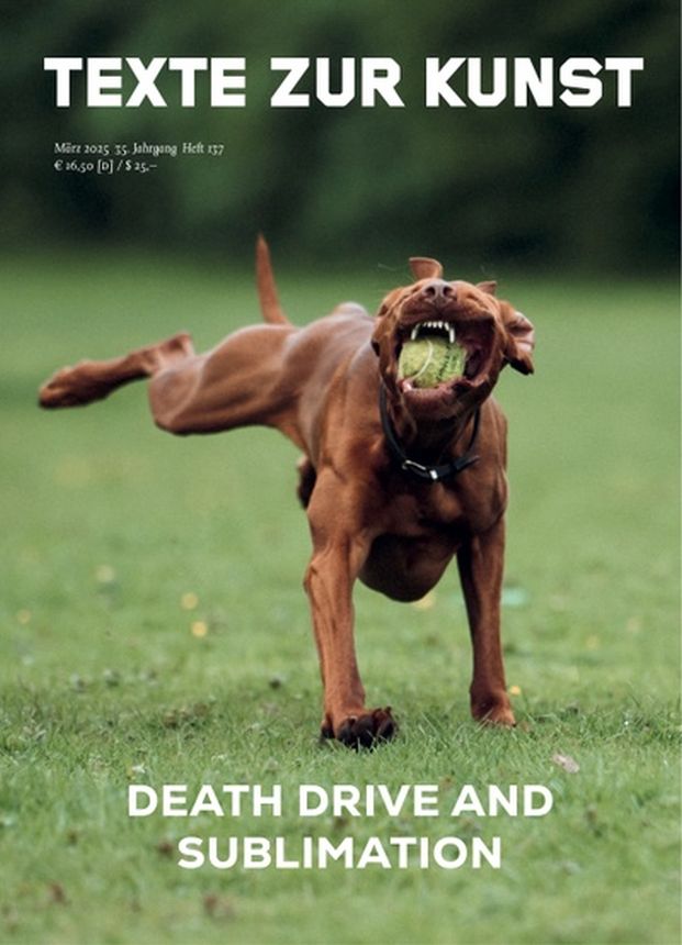 TEXTE ZUR KUNST magazine side cover Issue 137  March 2025