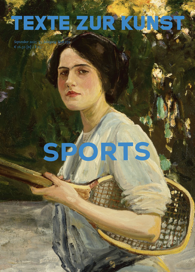 TEXTE ZUR KUNST magazine side cover Issue 139  September 2025